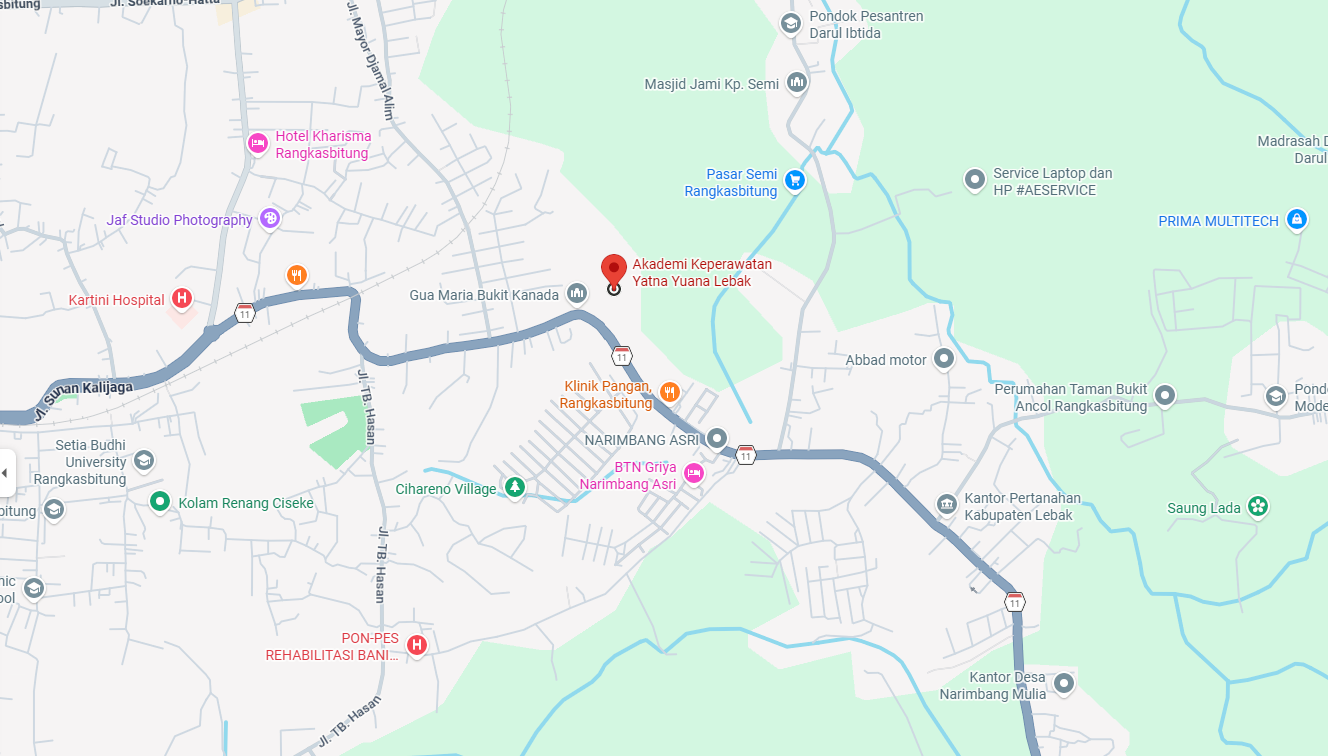 Lokasi Akper Yatna Yuana